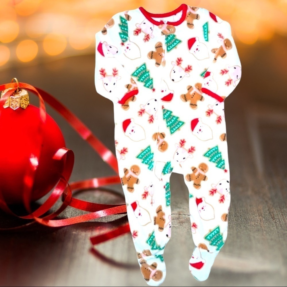Nwot Carter’s Just One You Size 3T One Piece Christmas Footie Pajama